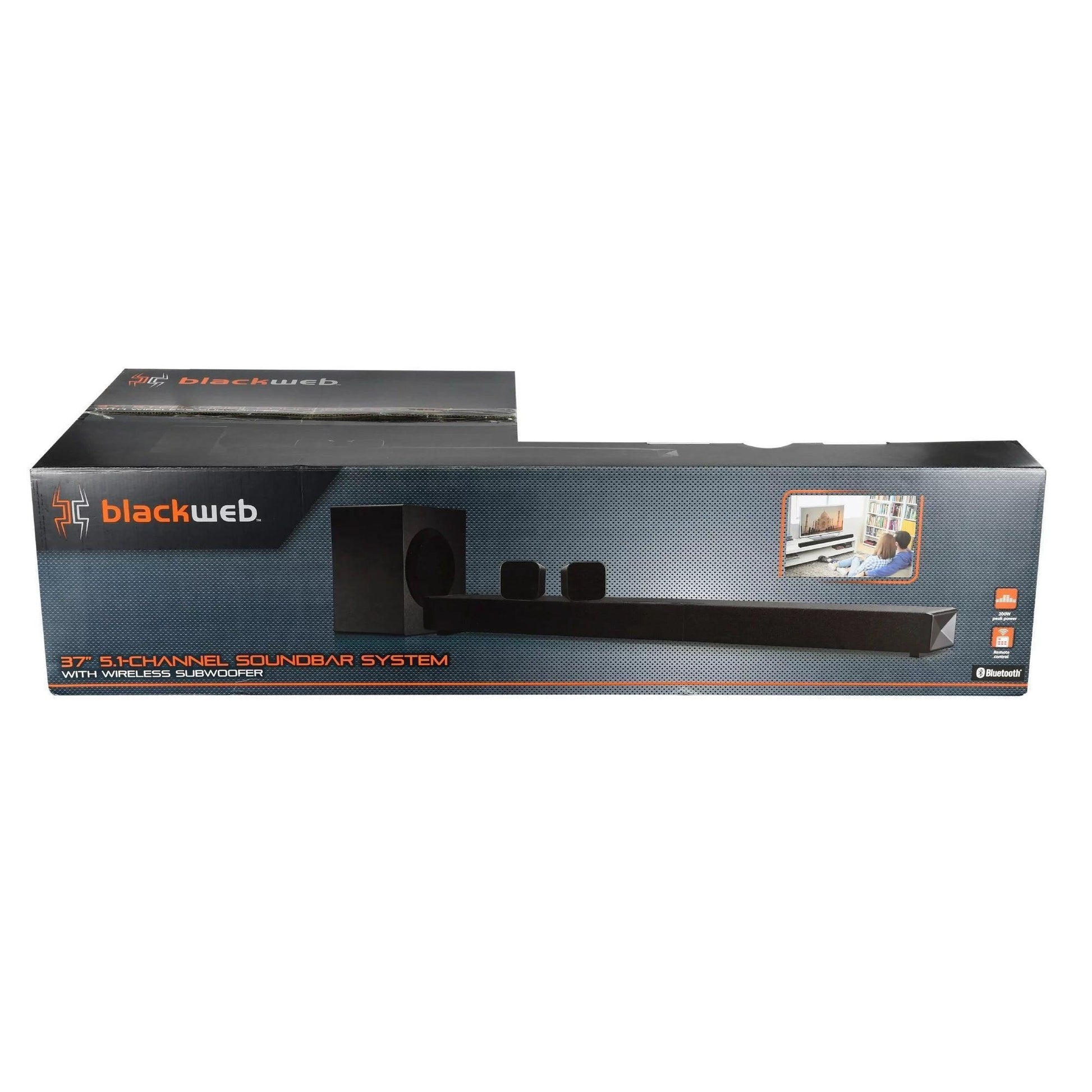 Blackweb BT 5.1-Channel Soundbar System with Subwoofer, 37" - DECIBEL