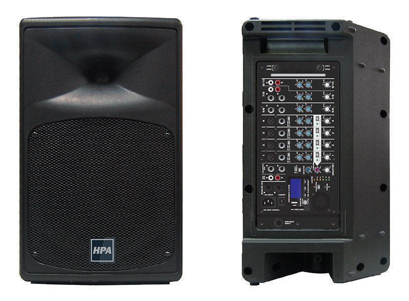HPA SM500S Active PA Set PA 2x250W Rms laptop with integrated mixer, perfect for mobile - DECIBEL