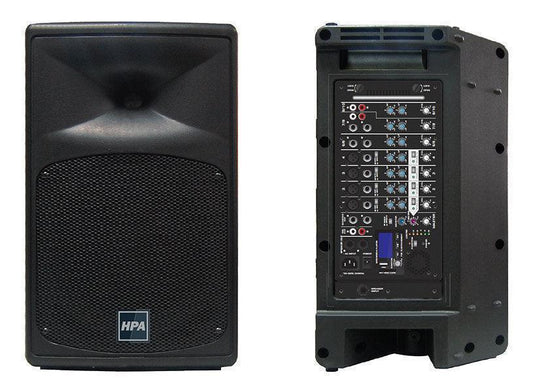 HPA SM500S Active PA Set PA 2x250W Rms laptop with integrated mixer, perfect for mobile - DECIBEL