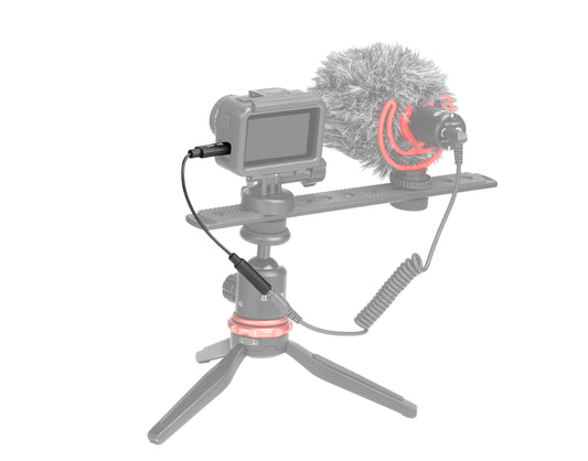 BY-K7 Female 3.5mm TRS to Male USB Type-C Adapter Cable for DJI Osmo Action Camera - DECIBEL