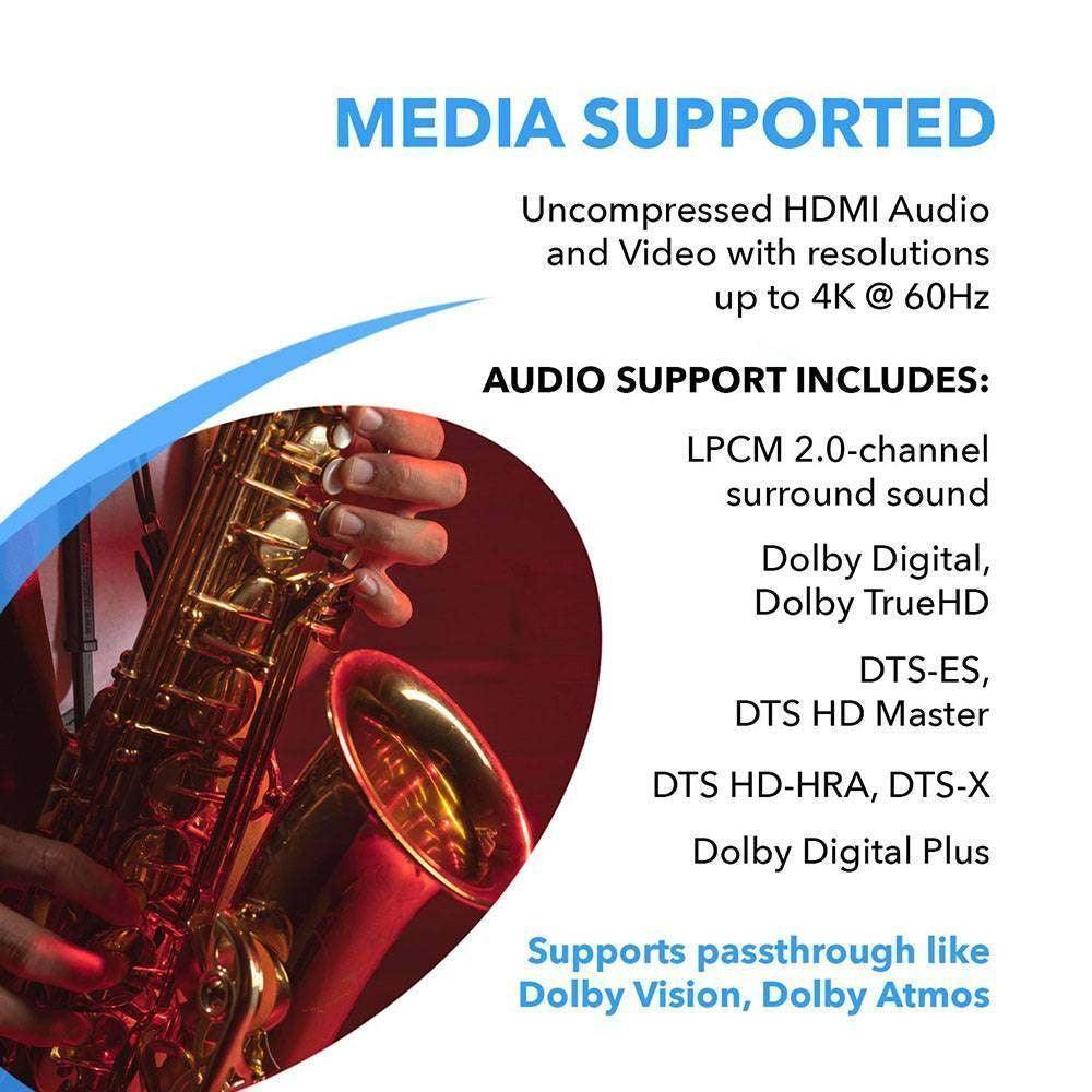 OREI UHD-EXB400R-K: 4K HDMI EXTENDER WITH HDBASET OVER CAT 6/7 UP TO 400 FEET WITH IR CONTROL AND LOOP OUT - DECIBEL