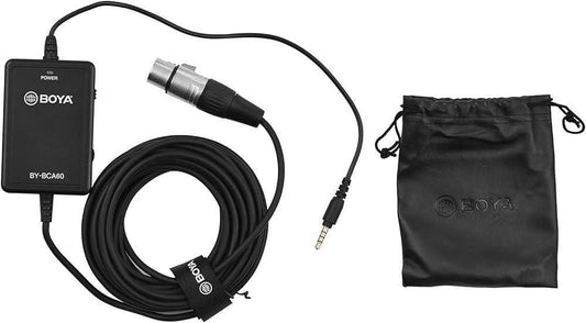 BOYA BY-BCA60 6M/20FT Ultra Long Microphone Cable XLR to 3.5mm TRRS Connector - DECIBEL