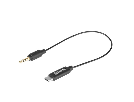 BOYA BY-K2 3.5mm TRS (Male) to Type-C (Male) Audio Adapter