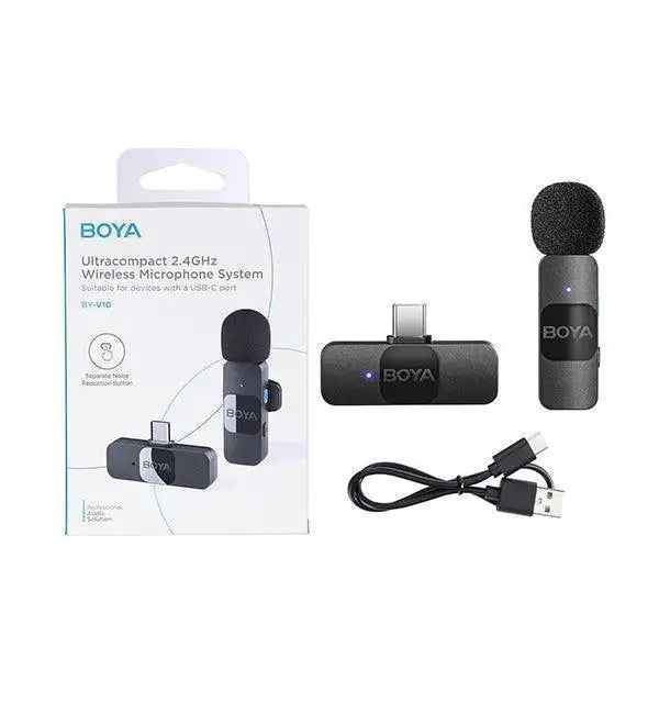 BOYA BY-V10 Ultracompact 2.4GHz Wireless Microphone System