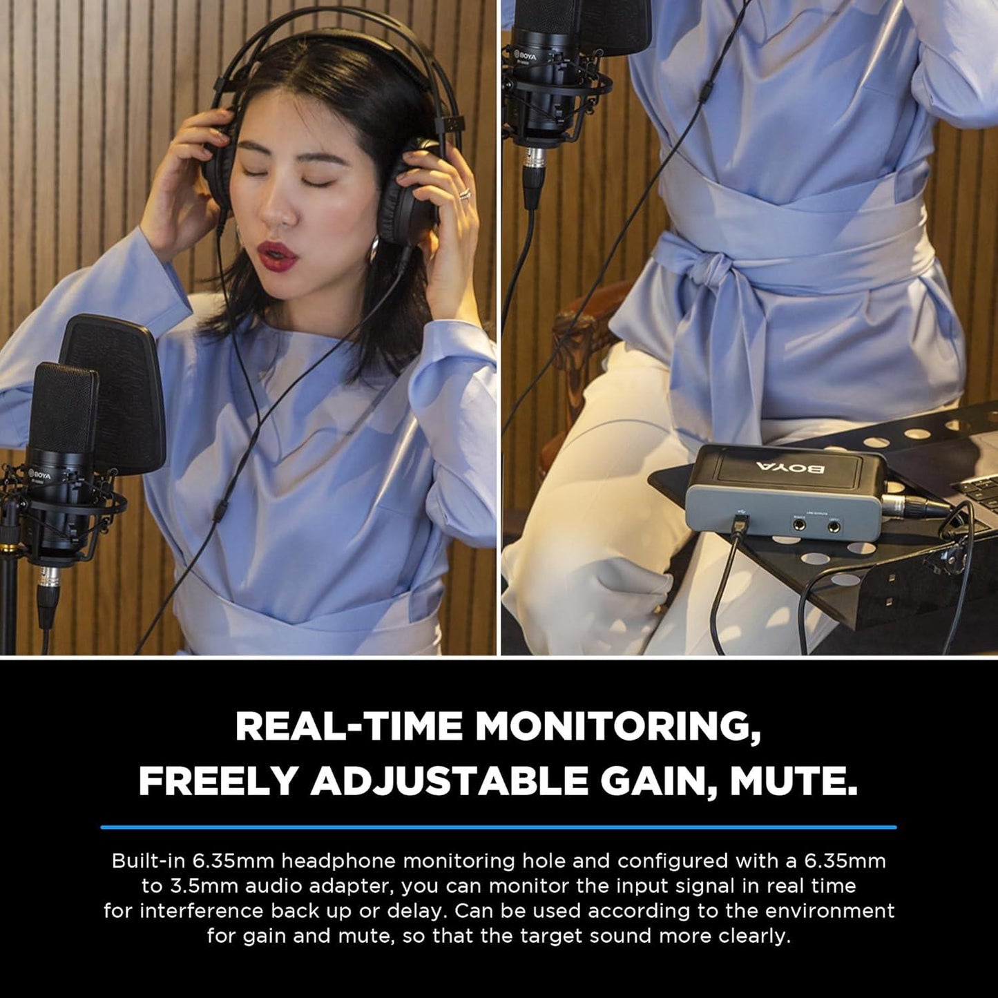 BY-AM1 Dual-Channel Audio Mixer - DECIBEL