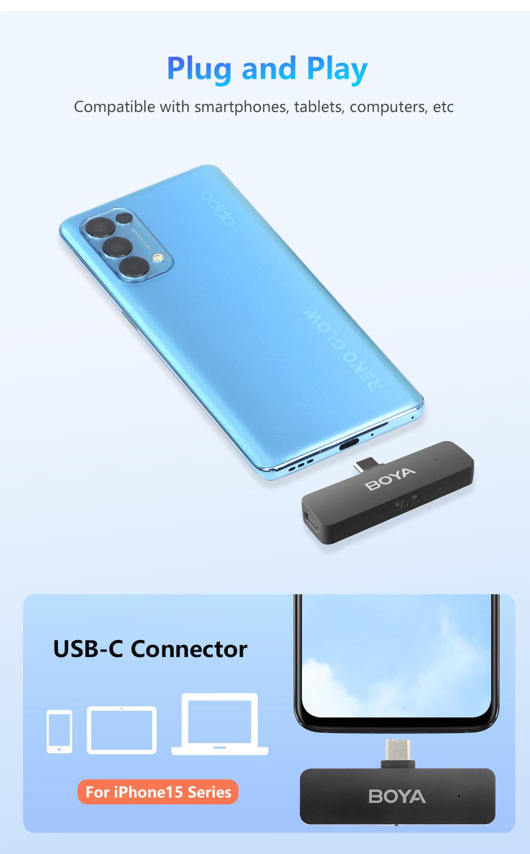 boya by-v4u 4-channel wireless mic