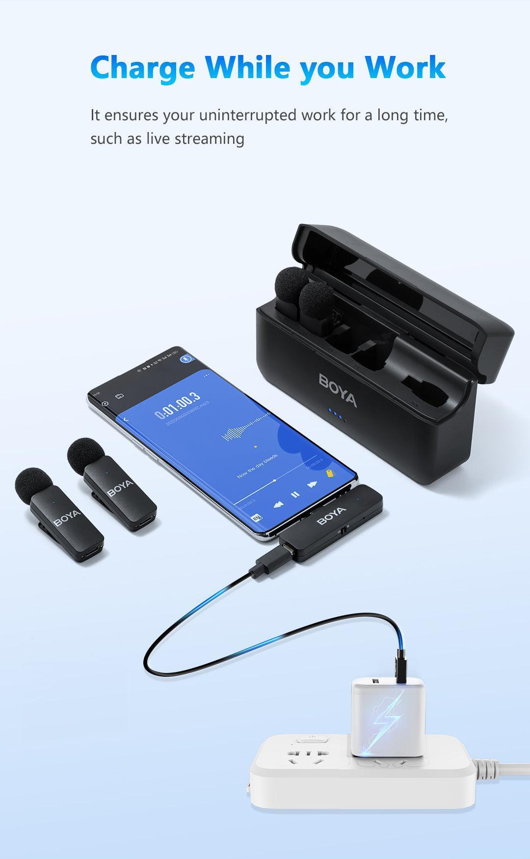 boya by-v4d 4-channel wireless mic
