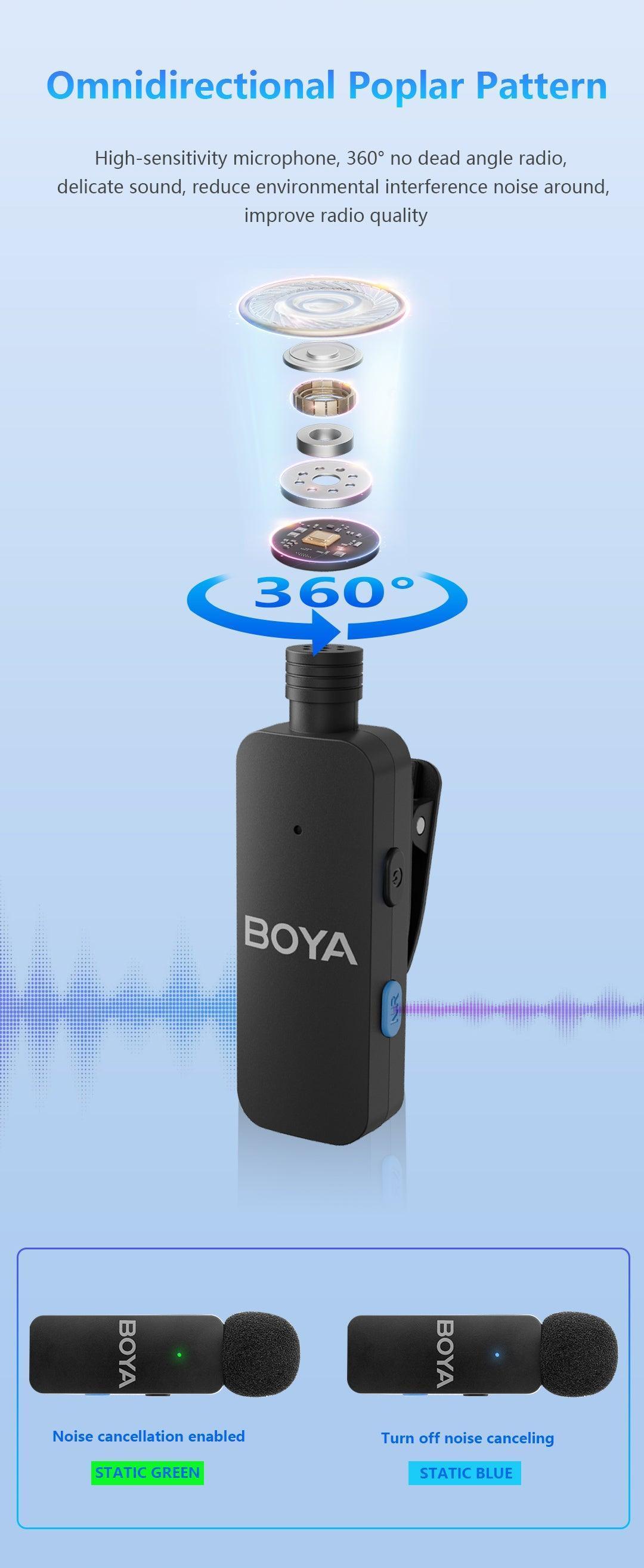 boya by-v4d 4-channel wireless mic