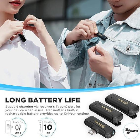 BOYA BY-WM3T2-D1 Mini 2.4GHz Wireless Microphone - DECIBEL