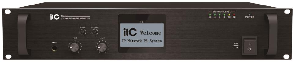 ITC T-7701 Economic Rack Mount IP Network Audio Adapter