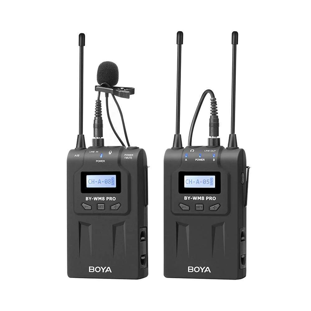 BY-WM8 Pro-K1 UHF Dual-Channel Wireless Microphone System - DECIBEL
