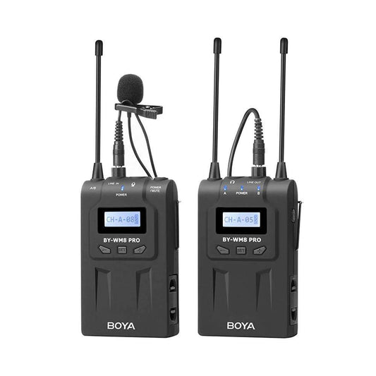 BY-WM8 Pro-K1 UHF Dual-Channel Wireless Microphone System - DECIBEL