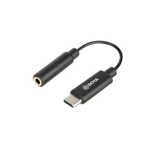 BY-K9 3.5mm TRRS Female to USB Type-C Male Adapter Cable (2.4") - DECIBEL