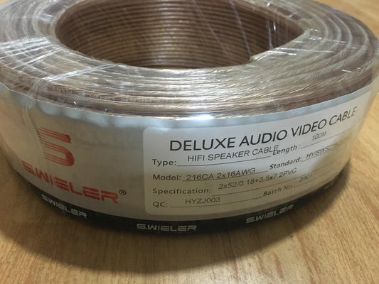 S.WIELER 216CA 2X16AWG HIFI SPEAKER CABLE 80m