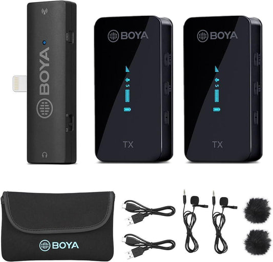 BOYA BY-XM6-S4 2.4GHz Dual-Channel Wireless Microphone System - DECIBEL