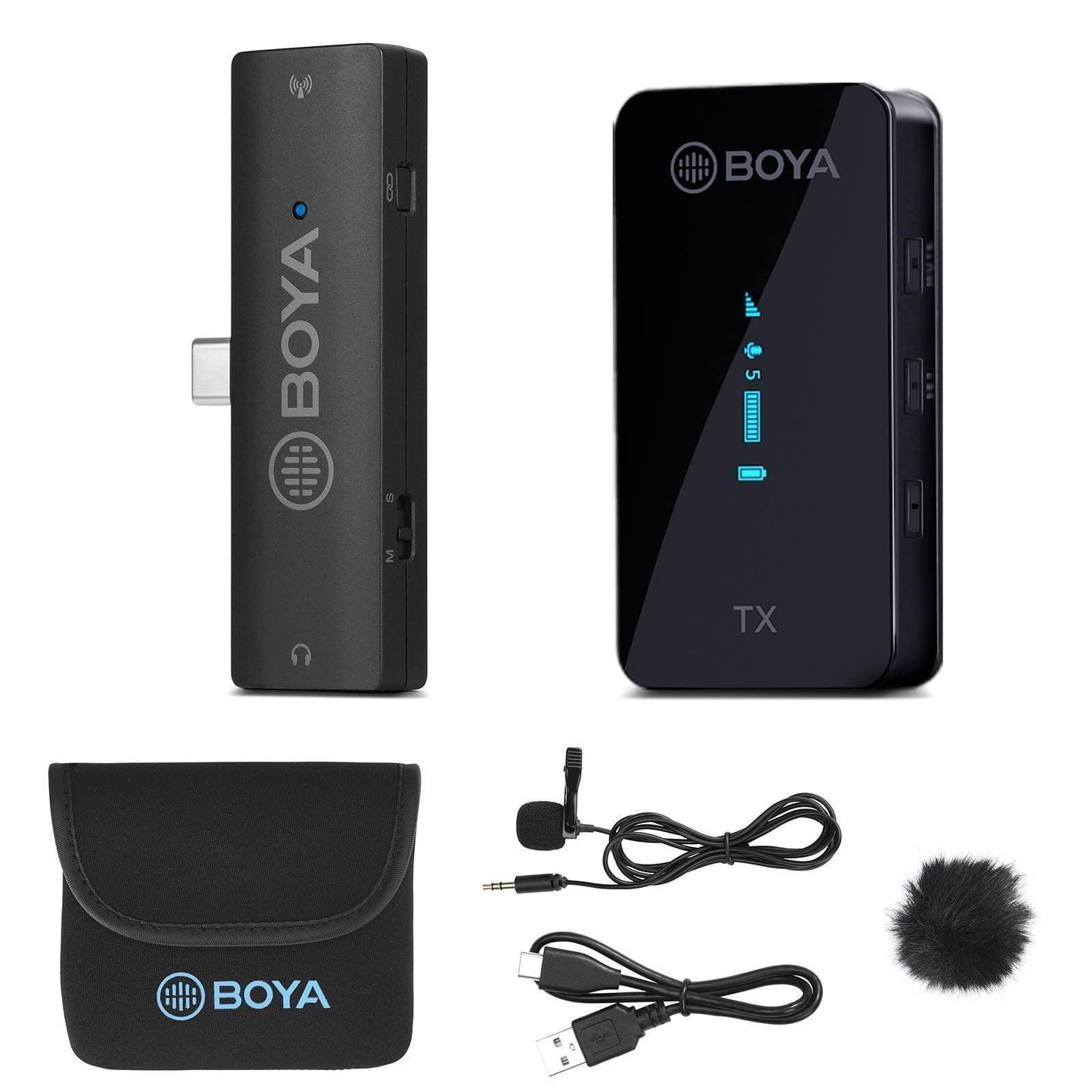 BOYA BY-XM6-S5 2.4GHz Dual-Channel Wireless Microphone System - DECIBEL