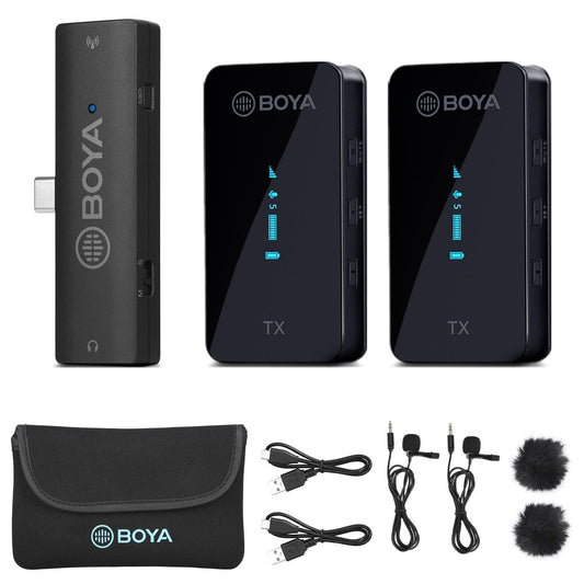 BOYA BY-XM6-S6 2.4GHz Dual-Channel Wireless Microphone System - DECIBEL