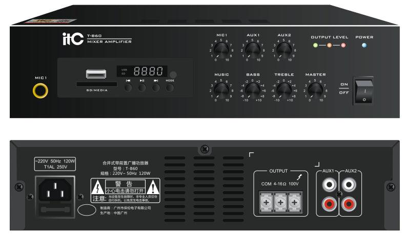 T-B60 Mini Digital Bluetooth Amplifier with MP3 - DECIBEL JORDAN