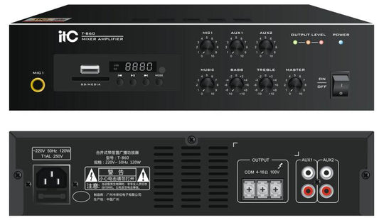 T-B60 Mini Digital Bluetooth Amplifier with MP3 - DECIBEL JORDAN