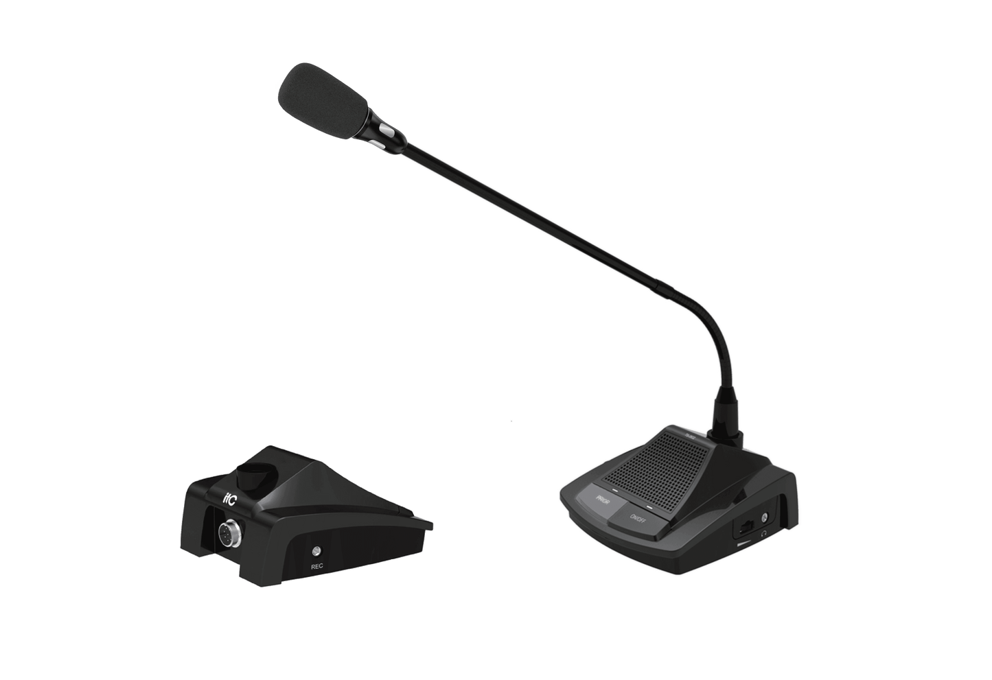 ITC TS-0602/ TS-0602A High Integration Digital Desktop Discussion Conference Chairman/Delegate Unit - DECIBEL