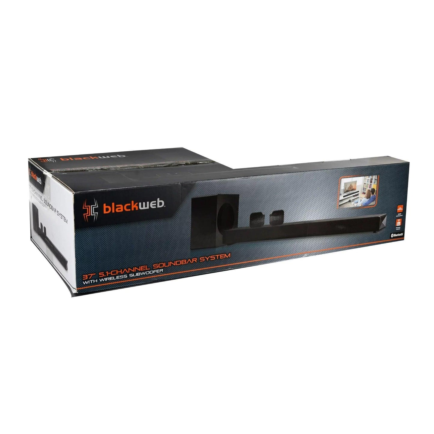 Blackweb BT 5.1-Channel Soundbar System with Subwoofer, 37" - DECIBEL