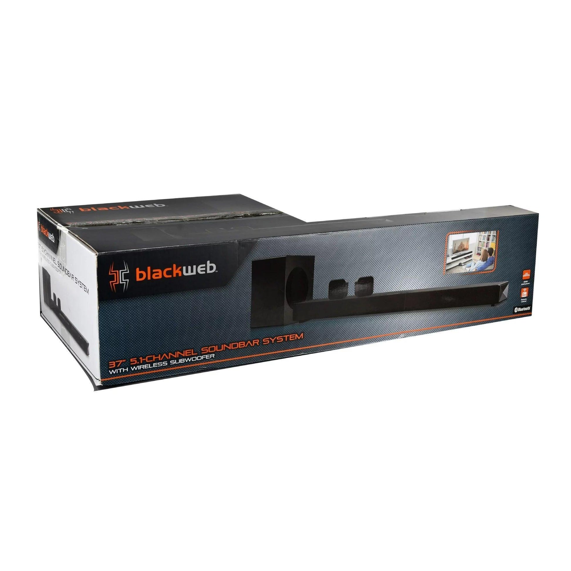 Blackweb BT 5.1-Channel Soundbar System with Subwoofer, 37" - DECIBEL