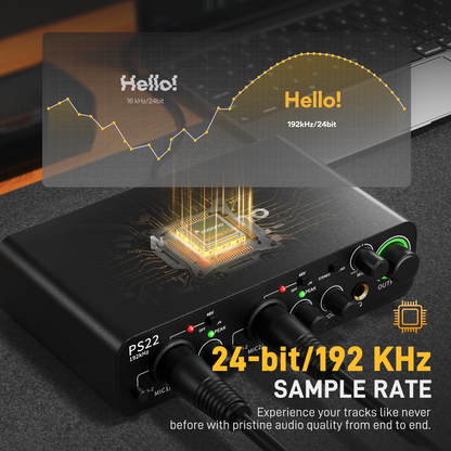 خلاط مكتبي تناظري HPA M822FX، 5 قنوات، 8 مداخل، تأثيرات مدمجة 100 إعداد مسبق. AUX 1 ومدخل إرجاع (ستيريو)