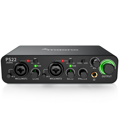 خلاط مكتبي تناظري HPA M822FX، 5 قنوات، 8 مداخل، تأثيرات مدمجة 100 إعداد مسبق. AUX 1 ومدخل إرجاع (ستيريو)