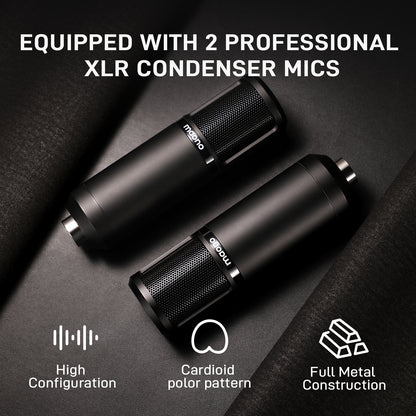 خلاط مكتبي تناظري HPA M822FX، 5 قنوات، 8 مداخل، تأثيرات مدمجة 100 إعداد مسبق. AUX 1 ومدخل إرجاع (ستيريو)