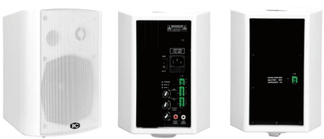 ITC T-775A/T-776A (Black) T-775AW/T-776AW (White) Active Wall Mount Speaker - DECIBEL