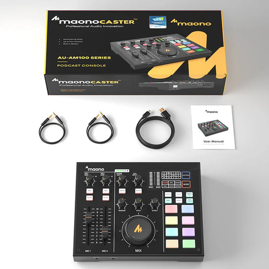 Maono AM100 Audio Interface & Podcast Equipment