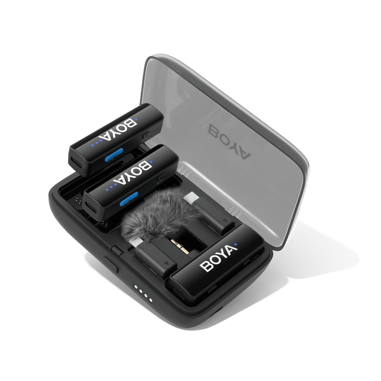 BOYALINK 2 Upgraded 3-in-1 Compact Wireless Microphone