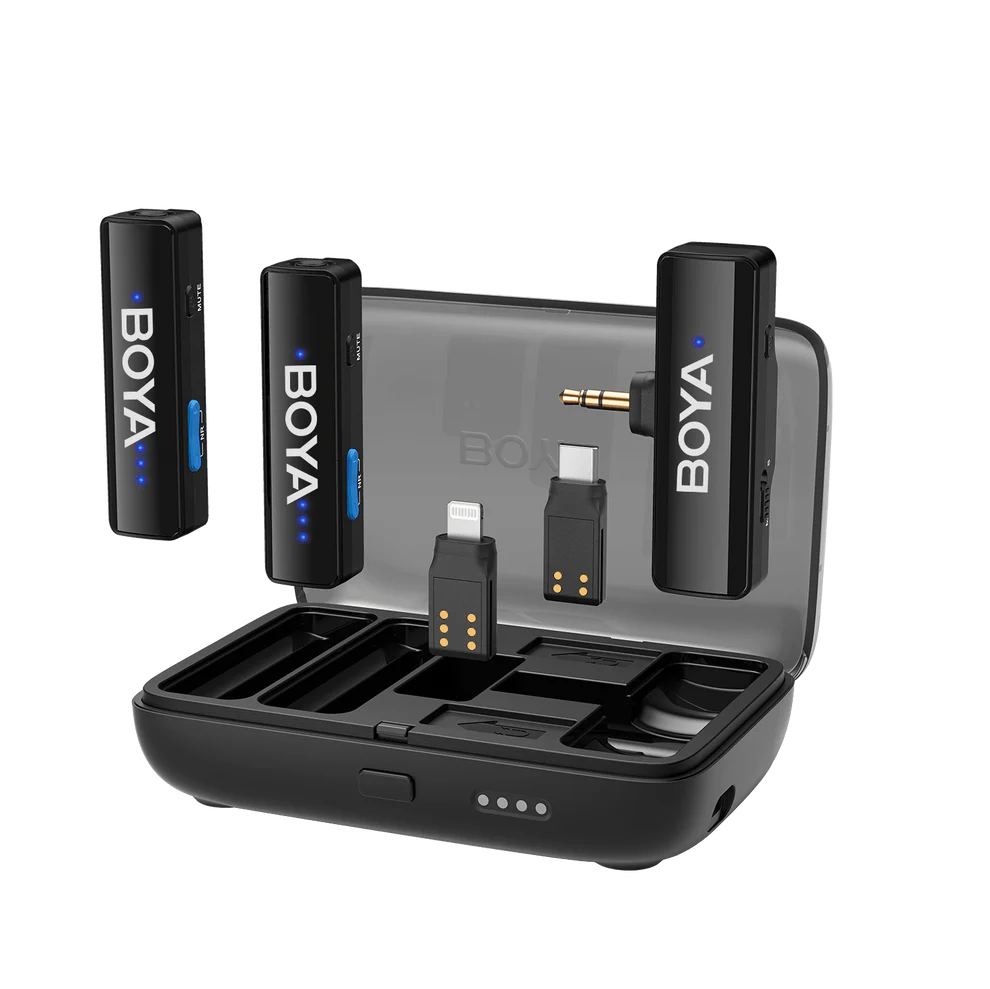 BOYALINK 2 Upgraded 3-in-1 Compact Wireless Microphone