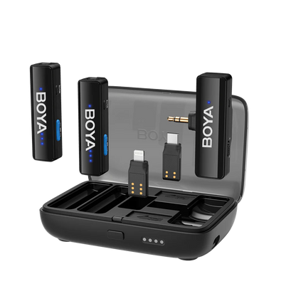 BOYALINK 2 Upgraded 3-in-1 Compact Wireless Microphone