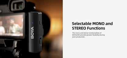 BOYALINK Wireless Professional Microphone for Mobile and DSLR Camera - DECIBEL