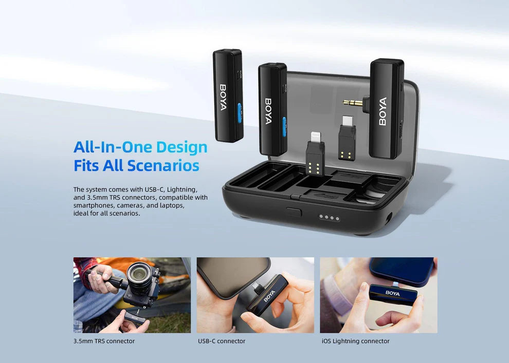 BOYALINK Wireless Professional Microphone for Mobile and DSLR Camera