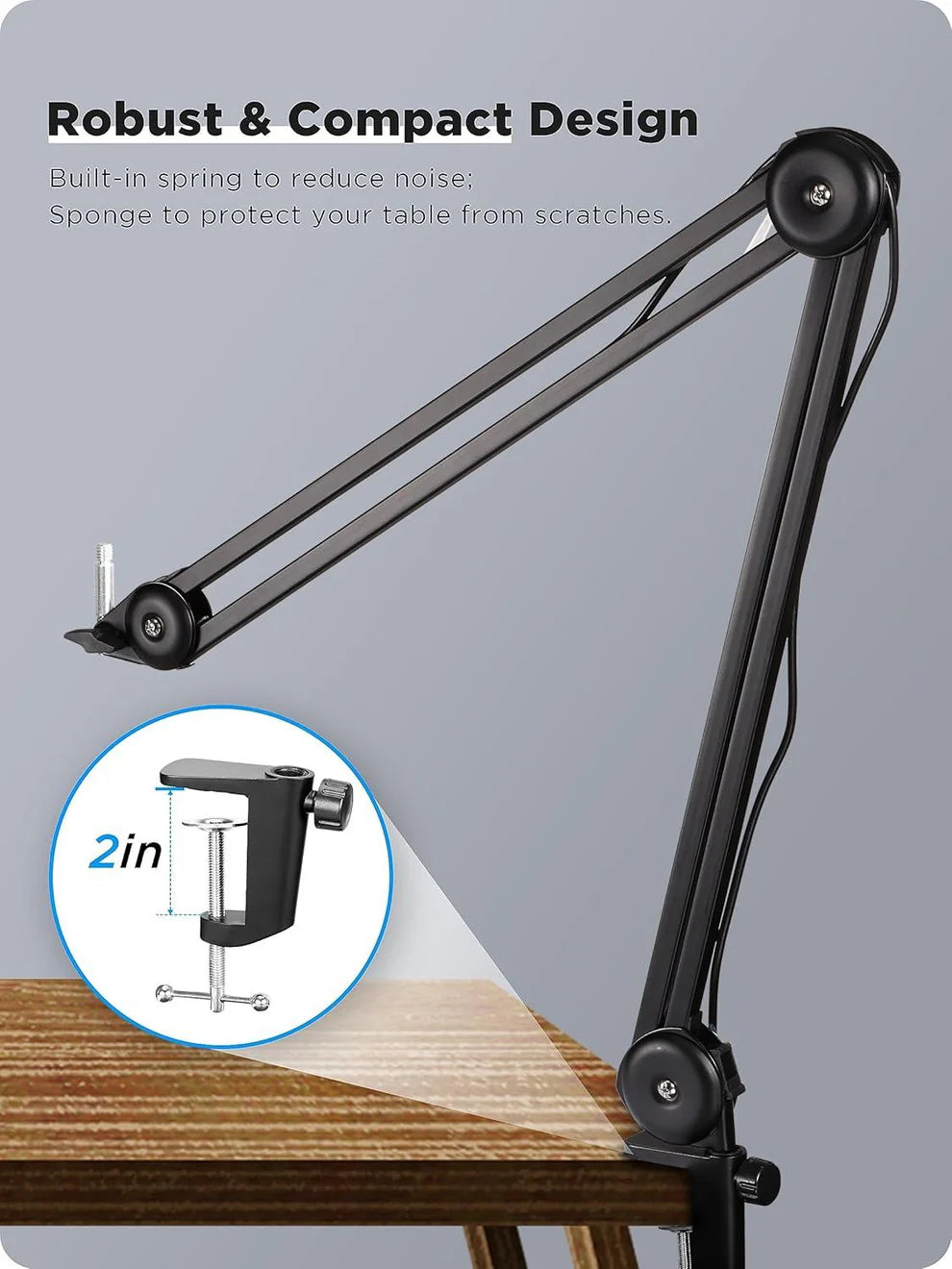 BOYA BY-BA20 Microphone Boom Arm For streaming , podcasting, home and studio setups