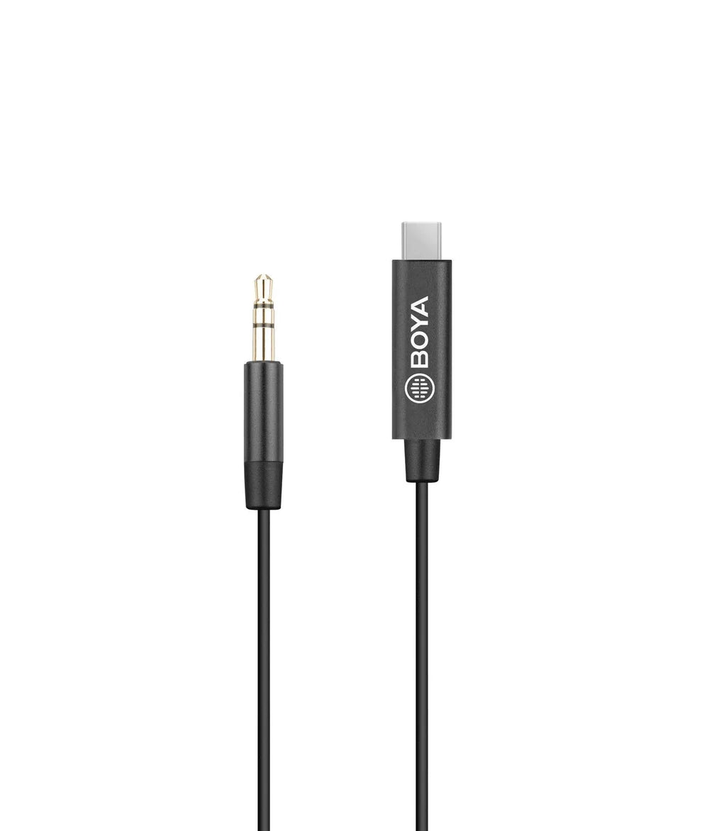 BOYA BY-K2 3.5mm TRS (Male) to Type-C (Male) Audio Adapter