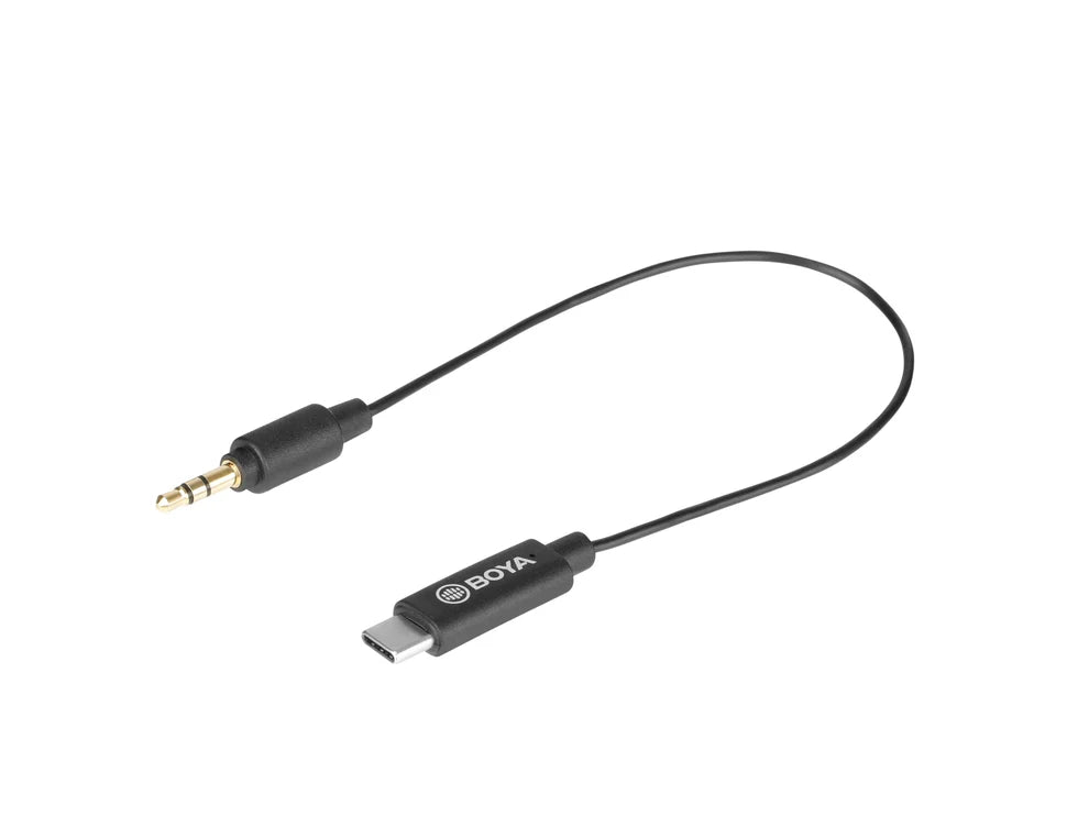 BOYA BY-K2 3.5mm TRS (Male) to Type-C (Male) Audio Adapter