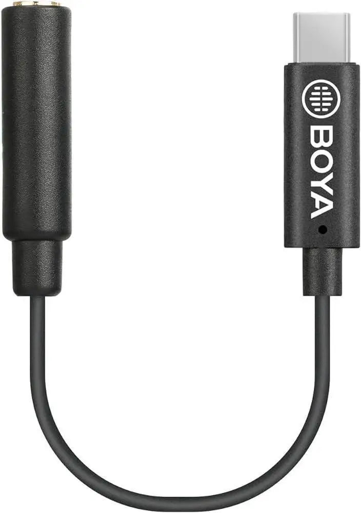 BOYA BY-K4 3.5mm TRS (Female) to Type-C (Male) Audio Adapter