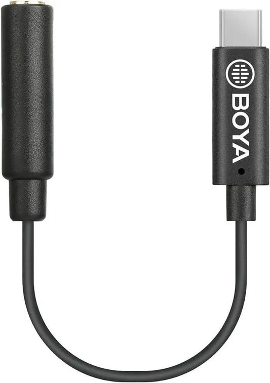 BOYA BY-K4 3.5mm TRS (Female) to Type-C (Male) Audio Adapter