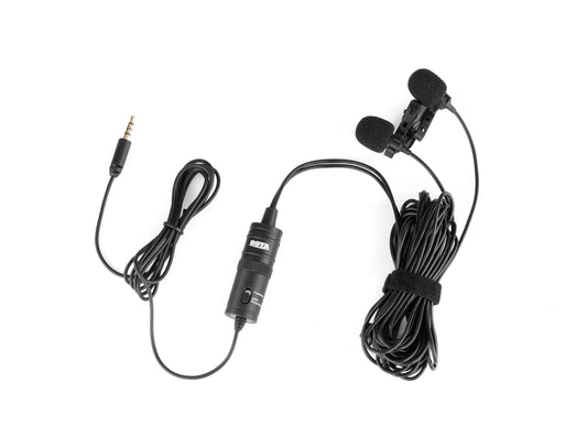 BOYA BY-M1DM Dual Omni-directional Lavalier Mic