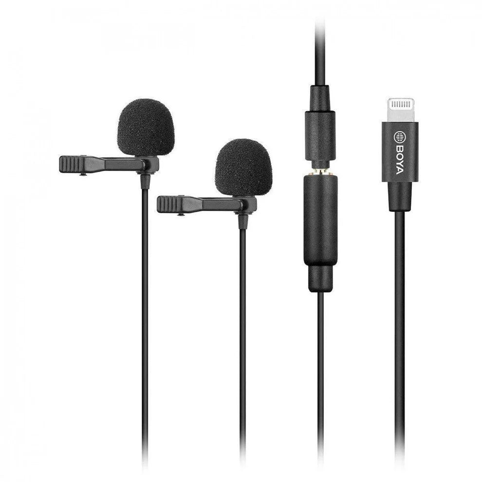 BOYA BY-M2D Digital Dual Lavalier Microphones for iOS devices