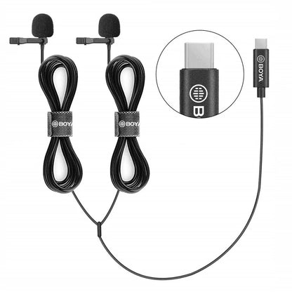 BOYA BY-M3D Digital Dual Lavalier Microphones