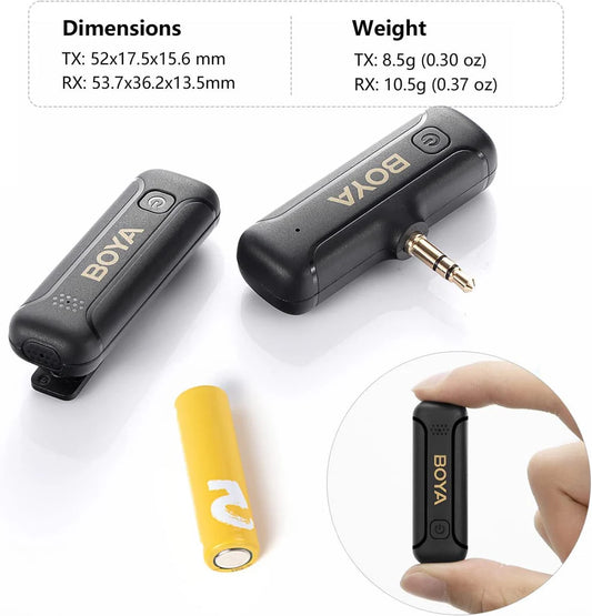 BOYA BY-WM3T2-M1 Mini 2.4GHz Wireless Microphone