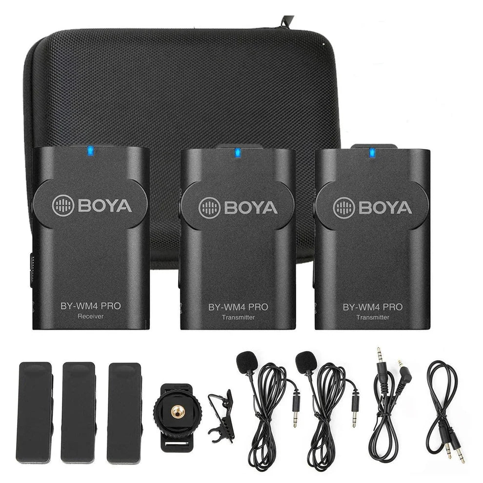 BOYA BY-WM4 Pro-K2 Dual-Channel Digital Wireless Microphone