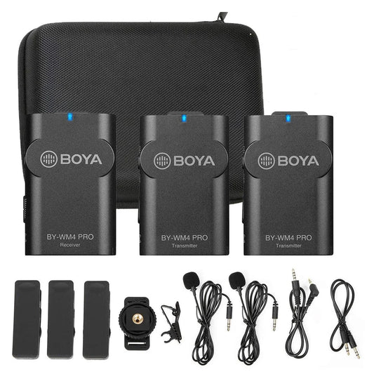 BOYA BY-WM4 Pro-K2 Dual-Channel Digital Wireless Microphone