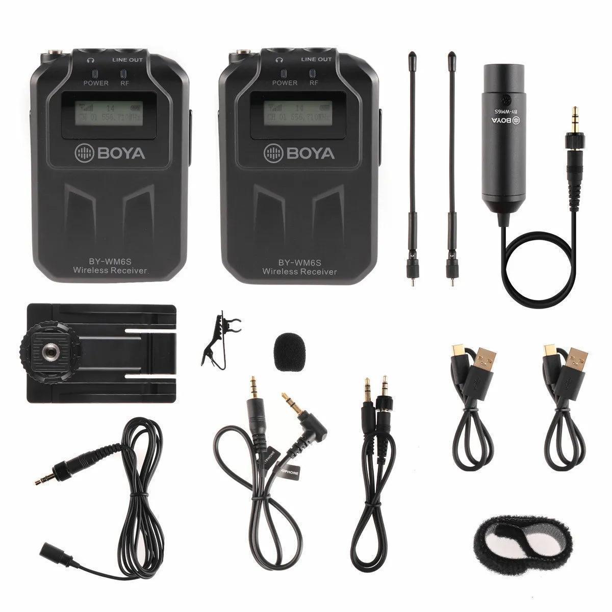 BOYA BY-WM6S UHF Wireless Microphone System