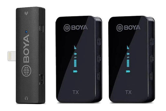 BOYA BY-XM6-S4 2.4GHz Dual-Channel Wireless Microphone System