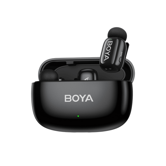 ميكروفون BOYA Mini 14 اللاسلكي المزدوج من النوع C مع علبة شحن لأجهزة Android